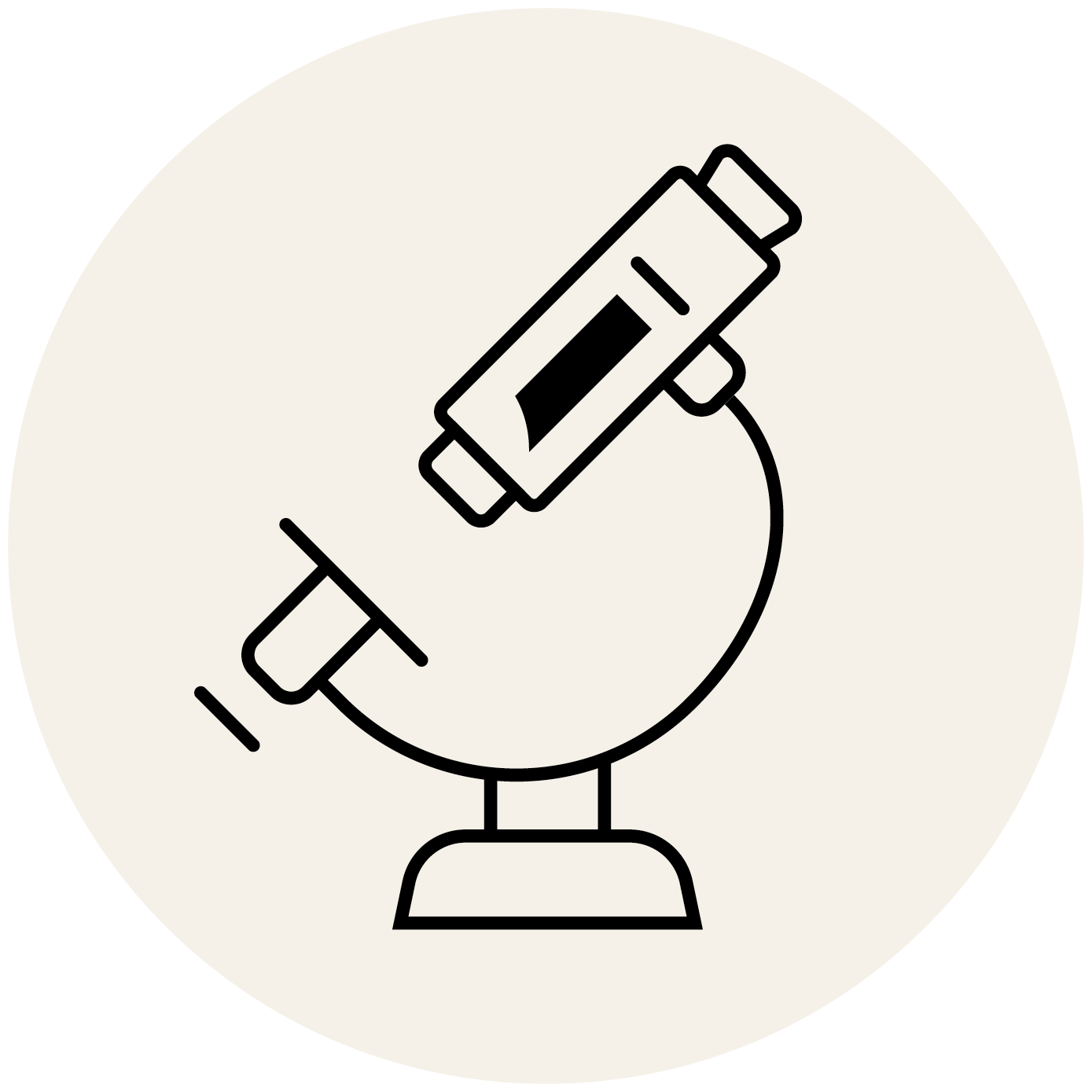 Symbolgrafik eines Mikroskops – steht für wissenschaftliche Forschung und aktuelle Erkenntnisse in der Medizin.