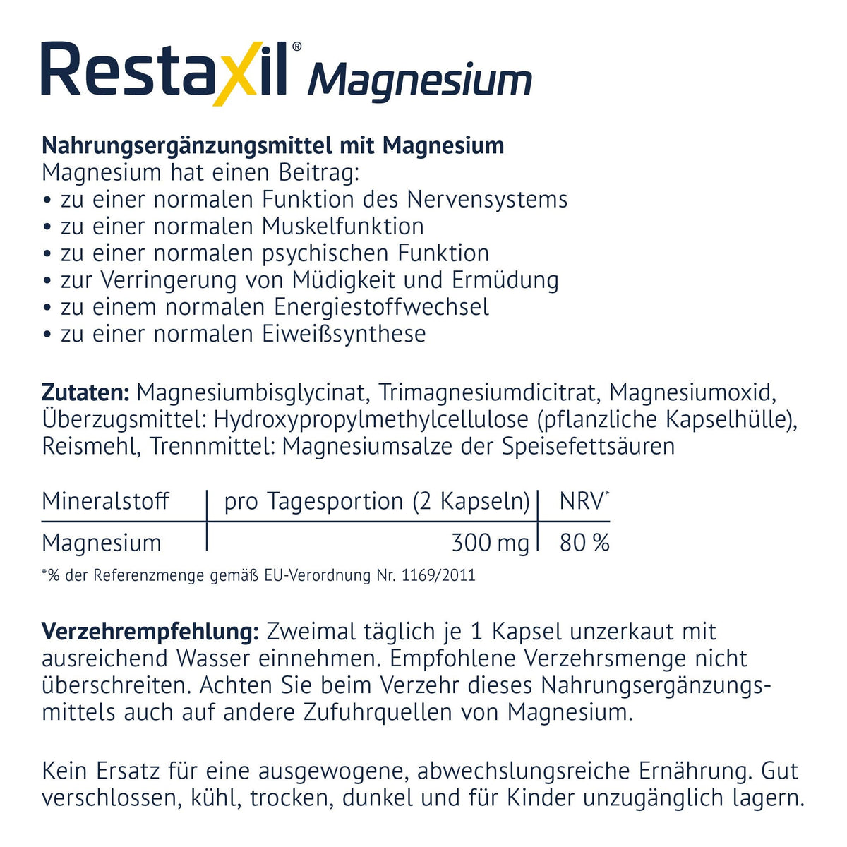 Restaxil Magnesium